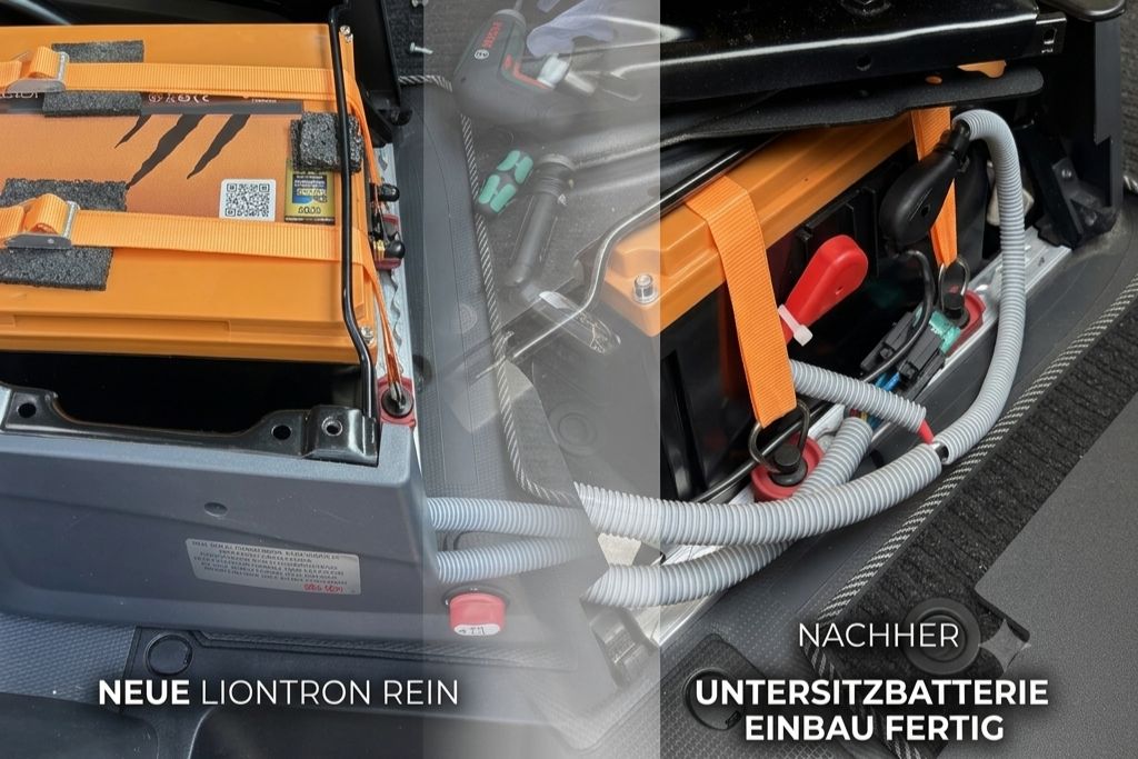 Liontron Untersitzbatterie Liontron Aufbaubatterie Wohnmobil Einbau durch Boehnisch Wohnmobile